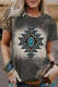 Women's Cowgirl T-Shirt Aztec Geometric Leopard Print Short Sleeve T Shirt