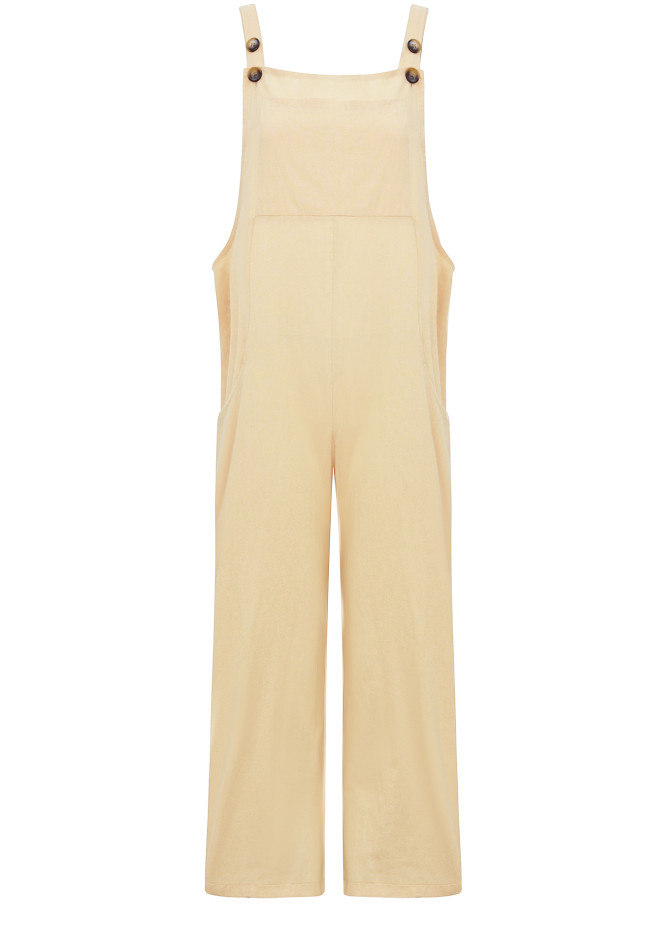 Women's Casual Jumpsuits Solid Color Overall Jumpsuit