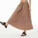 Women's Long Skirt Solid Color Pleated Skirt for Daily Holiday Vacation