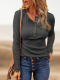 Women's Casual Long Sleeve Top Lace Hollow out Sleeve Crew Neck Slim Fit T-Shirts