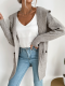 Women's Sweater Cardigan 10Colors Minimalist Long Knit Sweater Hooded Cardigan with Pocket