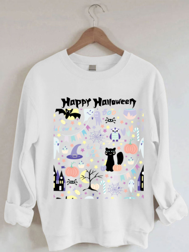 Women's Halloween Funny Happy Halloween Festival Humor Sweatshirt
