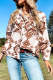 Women's Western Aztec Pattern Button Flap Pocket Shirt