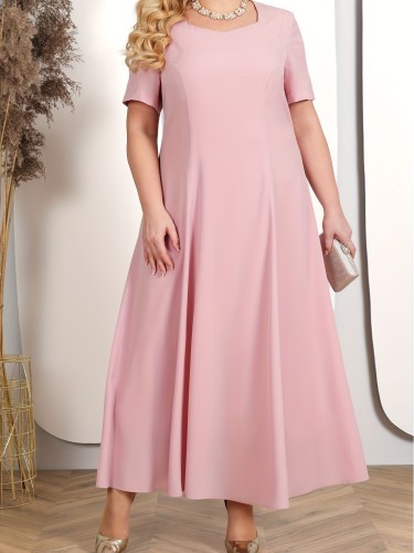 Women's Mother of the Bride Dress 2Piece Embroidered Floral Cover and Solid A Linen Cocktail Party Dress