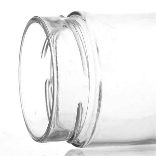 106ml 212ml 314ml Straight Sided Ergo Glass Jar With Metal lid Evident Packaging Homeware Decal Logo Printing Clear Plus