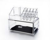 Homeware Transparent Plastic PS 1 Drawer Makeup Cosmetic Organizer
