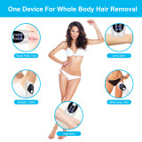 High quality 990000 flashes professional permanent lcd ipl laser hair removal women painless body hair remover machine