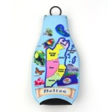 Printed custom logo neoprene nylon soft small cute promotional can cool beer bottle cooler bag