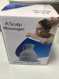 Waterproof Electric Head Massage Wireless Scalp Massager Prevent Hair Loss Body Deep Tissue Kneading Vibrating Health Care