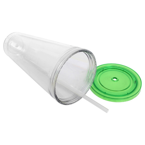 Ready to ship Hot Sales Plastic Tumbler Cups Double Wall with Lid and Straw Mug Insulated Reusable Tumbler Clear AS Tumbler