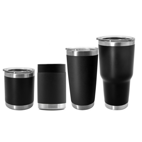 Powder Coating 30oz Wine Mug Cups Stainless Steel Tumbler With Lid