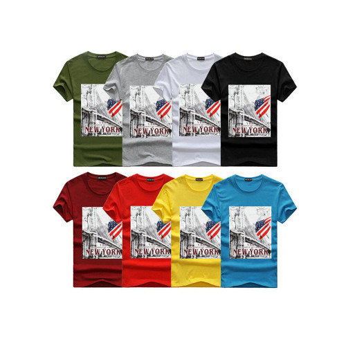 Wholesale Men'S Plain T-Shirts In Stock Customized T-Shirts For Men 100% Cotton