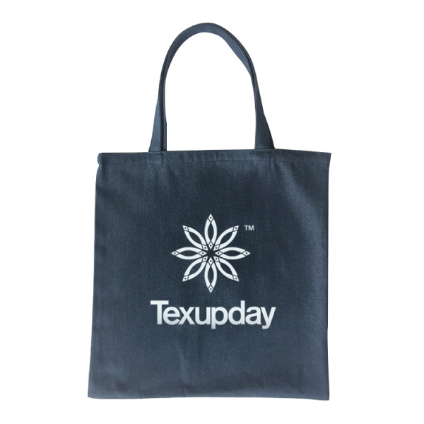 Wholesale Custom Logo Printed Eco Friendly Soft Denim Fabric Foldable Grocery Shopping Tote Bag