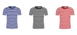 Wholesale T Shirt Naval Style Oversize Nice Striped T  Shirt Plain Promotional Short Sleeve T Shirt