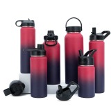 Custom printed waterbottle water bottle stainless steel vacuum flask factory