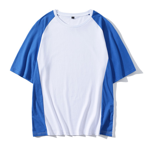 Custom Printing Cotton Short Sleeve Raglan T-shirt Men Plain Gym Slim Fit Sleeve T shirt