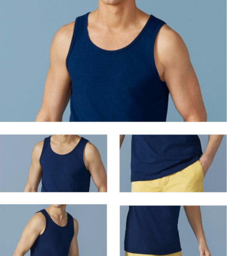 Wholesale  Plus  Cutom T Sized  Mens Fold Design Amazon T Shirt Waistcoat