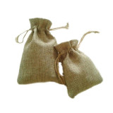 Promotion Durable Small Burlap Punch Jute Jewellery Gift Drawstring Bag