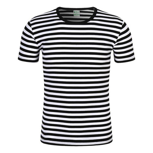 Wholesale T Shirt Naval Style Oversize Nice Striped T  Shirt Plain Promotional Short Sleeve T Shirt