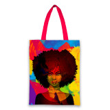 New Design Reusable Custom Logo Printed Organic Burlap Polyester Canvas Tote Bag