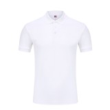Custom logo white fitted embroidery workout patch polo shirts