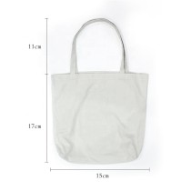 Promotional Custom Logo Printed Colorful Recycled Organic Calico Cotton Canvas Shopping Tote Bag