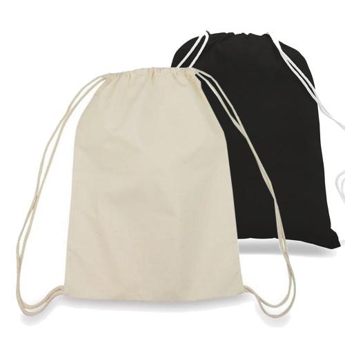 canvas cotton kids drawstring backpack