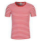 Wholesale T Shirt Naval Style Oversize Nice Striped T  Shirt Plain Promotional Short Sleeve T Shirt