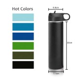 21oz Best Seller Double Walled Vacuum Insulated Stainless Steel Water Bottle for camp