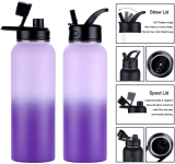 32oz stainless steel water bottle insulated flask