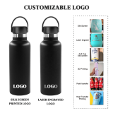 Newest Double Wall Stainless Steel Flask Bottle Powder Coating Wide Mouth Big Capacity Size