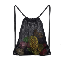 Printing logo Shopping Bag recycle custom logo drawstring backpack,polyester mesh drawstring bag
