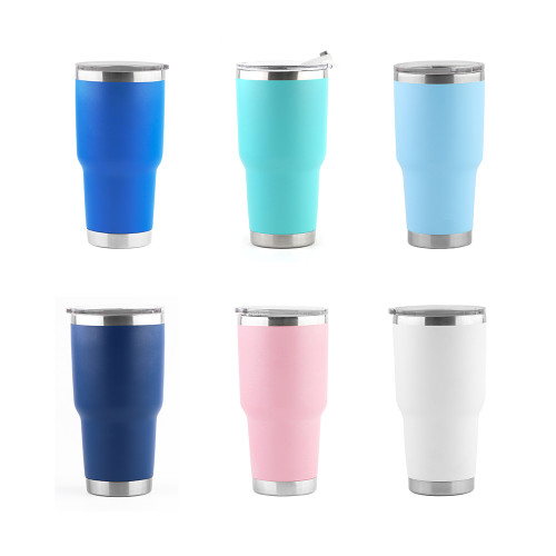 30oz Stainless Steel Tumbler Vacuum Insulated Coffee Cup Double Wall Travel Flask Mug with Splash Proof Lid