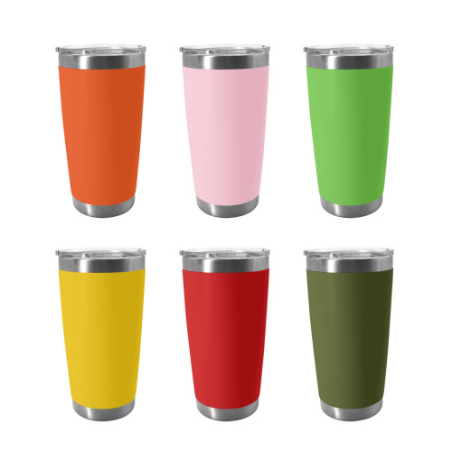 Factory Direct 20oz Tumbler Mugs Double Wall Coffee Cups And Lids