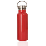 Portable Colorful 17oz Double Wall Stainless Steel  Sports Insulate Kid Vacuum Flasks Cola Water Bottle With Bamboo Lid