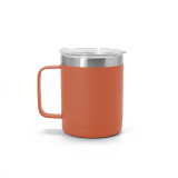 10oz 12oz 24oz Stainless Steel Coffee Mug Double Walled Vacuum Insulated Camping Travel Cup with Handle and Lid