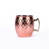 High Quality Copper Moscow Mule Mugs Stainless Steel Cocktail Mug Beer Drinking Cups 550ml