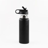 Customized Logo Insulated Vacuum Double Wall Sport Wide Mouth Stainless Steel Water Bottle