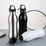 750ML 304 single wall stain steel water bottle portable sports&outdoor drinking kettle