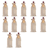 Natural Burlap/Jute Wine Bottle Gift Bag with Handle