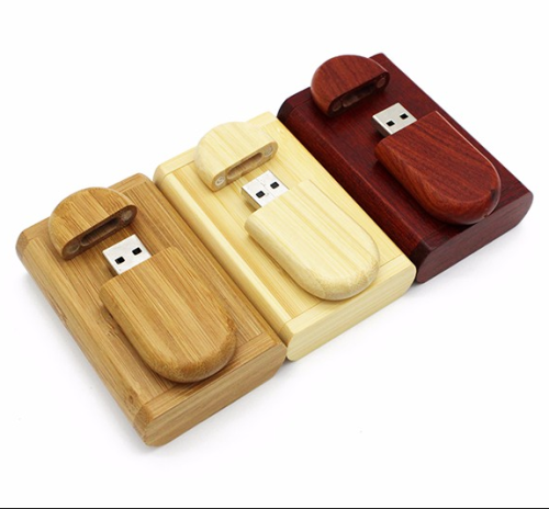 Ekinge Customized Logo Wooden Usb flash With Box log USB stick  8Gb 16Gb 32Gb Usb Drive memory Stick For gift
