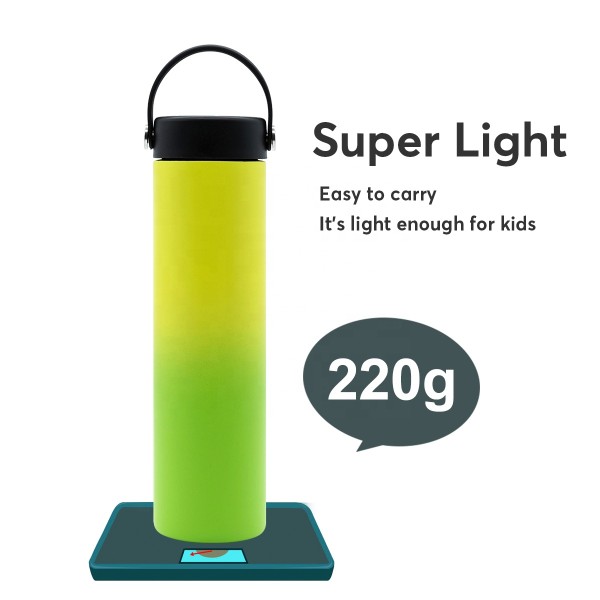 Eco Friendly Food Grade 316 Stainless Steel Double Wall Insulated Hot Cold Super Light Sports Bottle