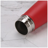 Hot Sale 750ml Sports Outdoor Water Bottle 304 Stainless Solid Color Bicycle Kettle Portable With Lid