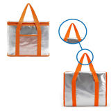 Eco-friendly Reusable non woven lunch bag, Customized logo printed tote food delivery insulated cooler bag