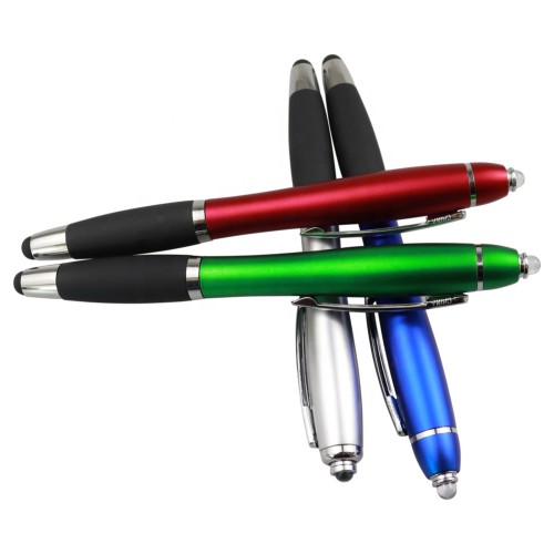 SMILE62386PE promotion  pure Color plastic contracted stylus touch screen pens with custom logo canetas stationery