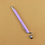 2-in-1 universal touch screen multicolor metal stylus touch pen cheap logo pen touch mobile phone holder