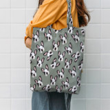 Texupday Custom Printed Colorful Recycle Plain Organic Cotton Canvas Tote Shopping Bag With Logo