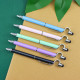 2-in-1 universal touch screen multicolor metal stylus touch pen cheap logo pen touch mobile phone holder
