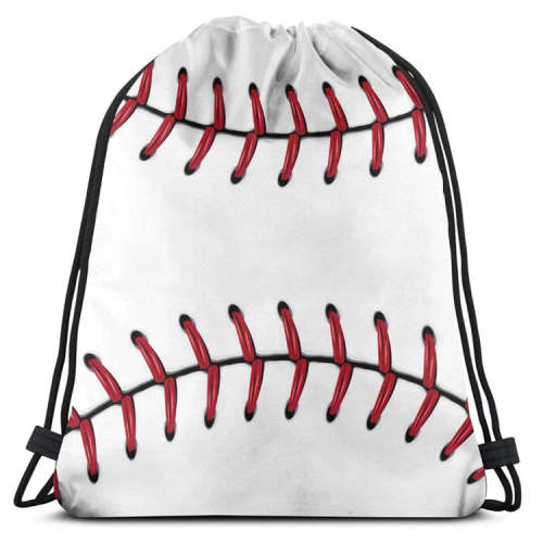 Luxury custom logo printed Promotional polyester waterproof drawstring backpack storage bag