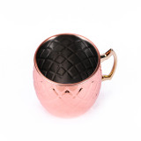 High Quality Copper Moscow Mule Mugs Stainless Steel Cocktail Mug Beer Drinking Cups 550ml